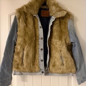 Levi’s Faux Fur and Denim Jacket